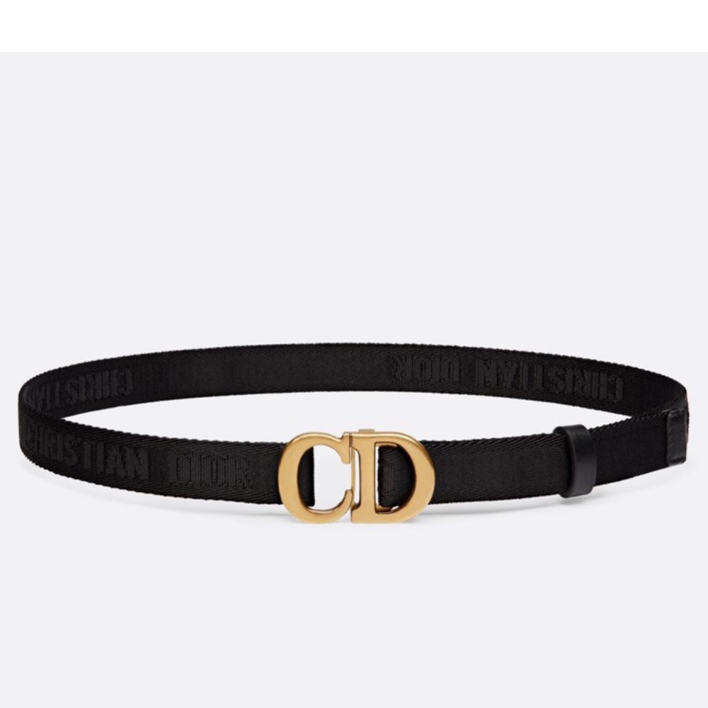 Dior saddle nylon belt